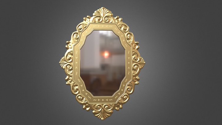 Antique Mirror 3D Model