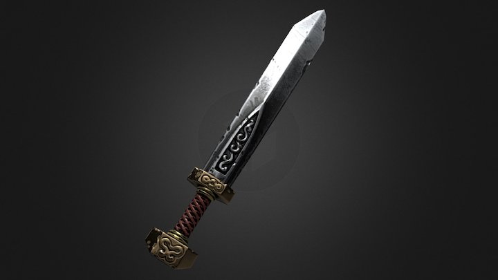 A One-Hour Sword 3D Model