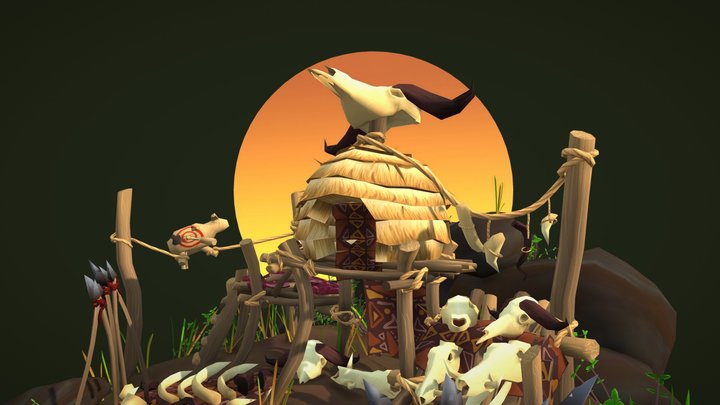 DAE Bazaar | The Trophy Hunter's Wares 3D Model