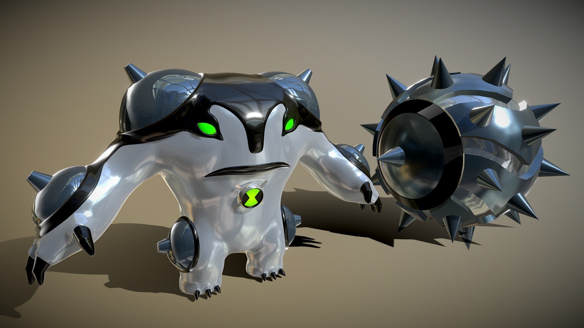 Free STL file BEN 10 - Alien Cannonbolt FREE 👽・Object to