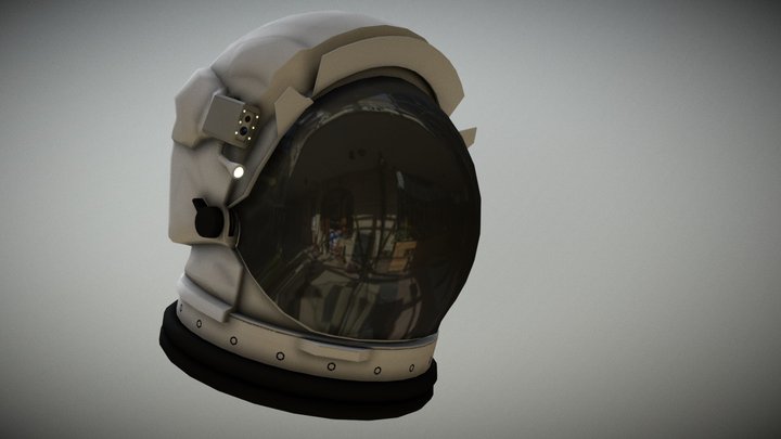 Astronaut Helmet 3D Model