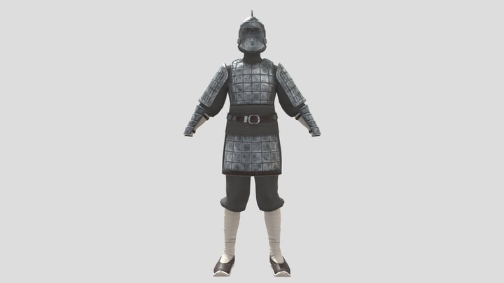 Procedural chinese armor test 8 – Gratis 3D-model STL
