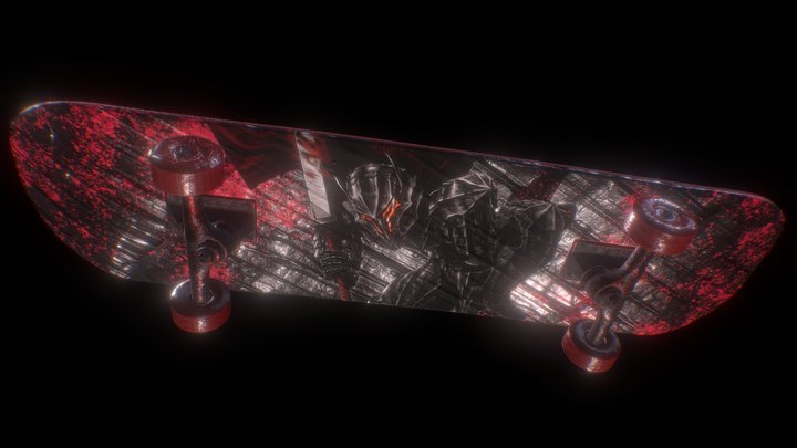 Berserk Skateboard 3D Model