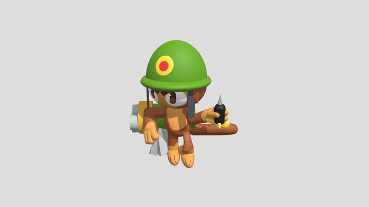 BTD Dartling Gunner 3D Model