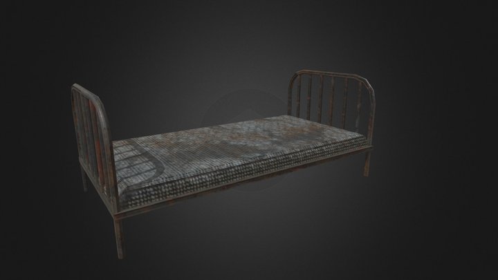 Old bed 3D Model