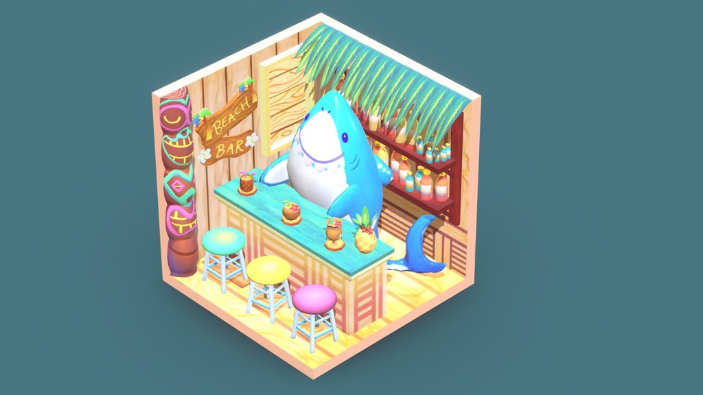 Sharky's Beach Bar (concept by A. S. & G. Kang)