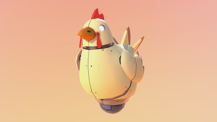 Robot Chicken 3D Model