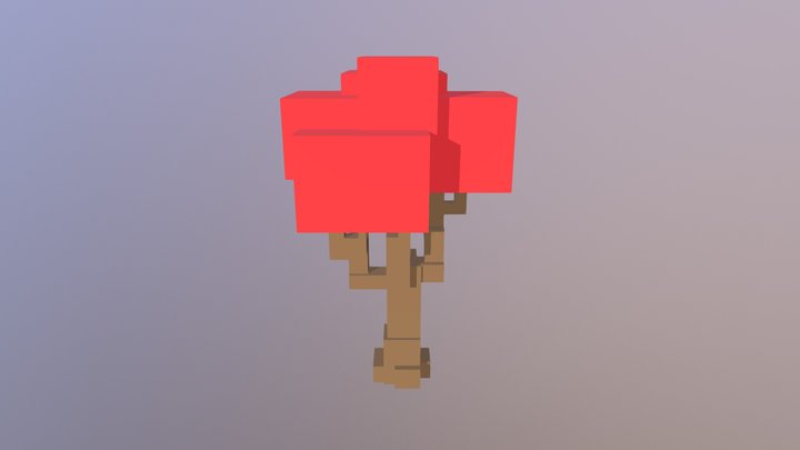 Voxel Tree 3D Model