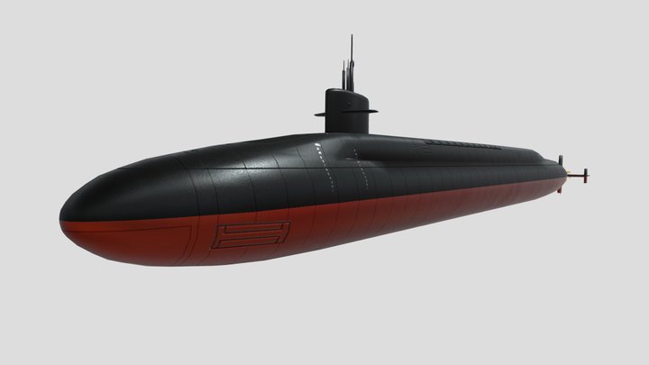 Ohio-class submarine (SSBN) 3D Model