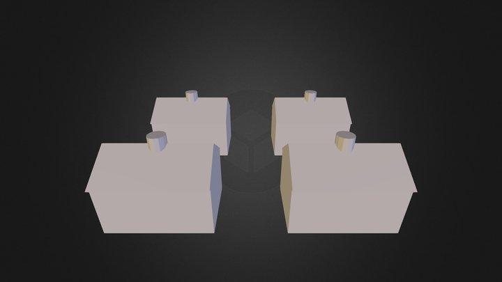 Monopoly_Hotel_x4 3D Model