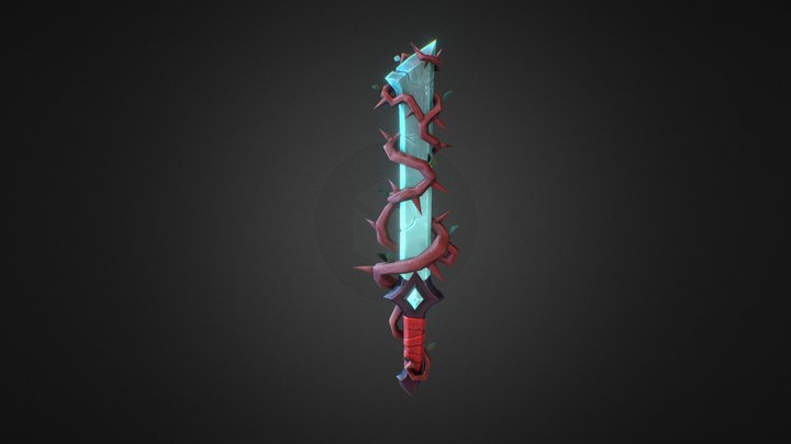 Fantasy Sword Model 3D Model