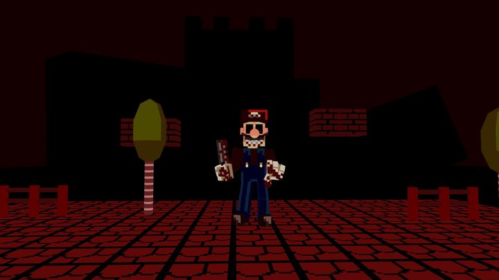 M/Super Horror Mario (Its-A-Me) -Mario's Madness 3D Model