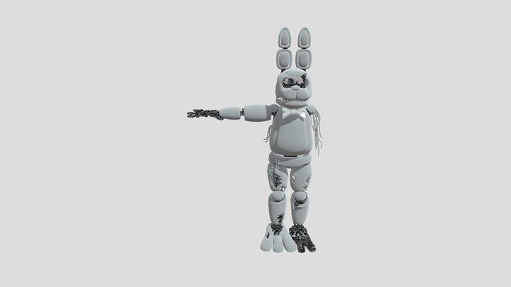 Withered_Bonnie Thudner 3D Model