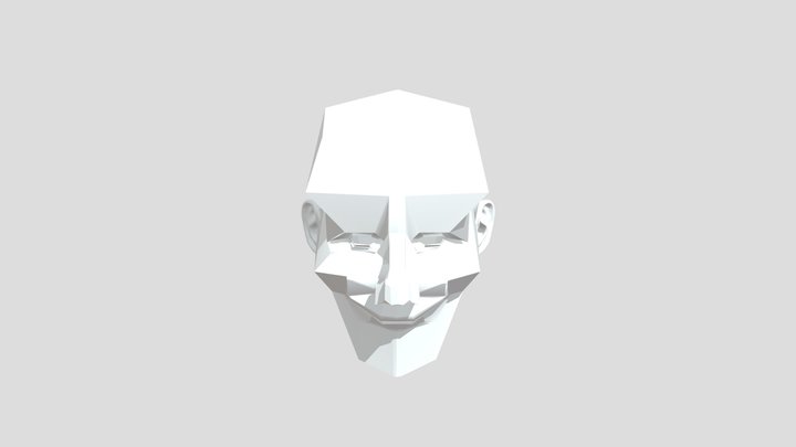 Head With Eyes And Ears 3D Model