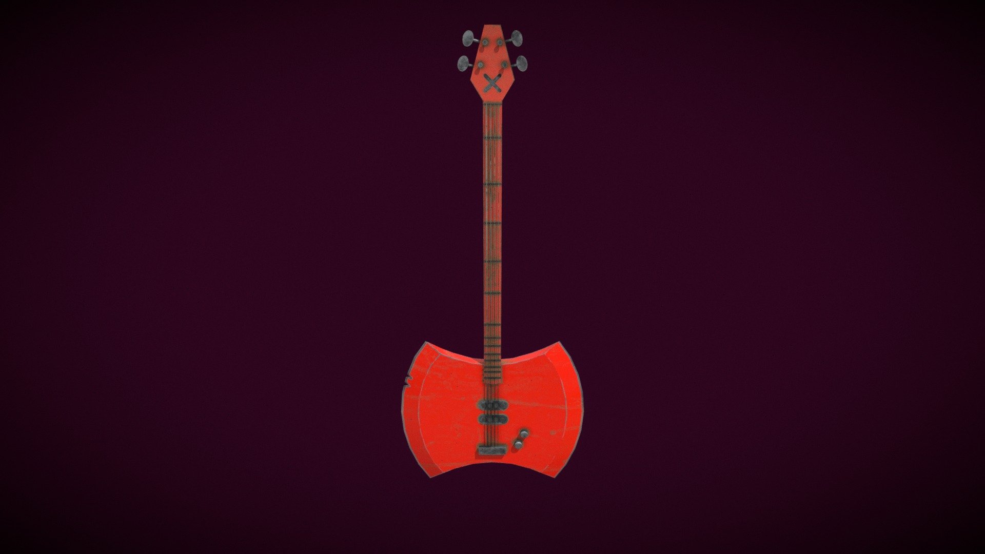 Marceline's Axe Bass - Adventure Time - Download Free 3D model by Kaden ...