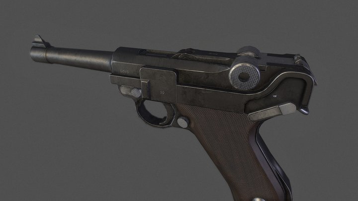 Luger P08 / Free Download 3D Model