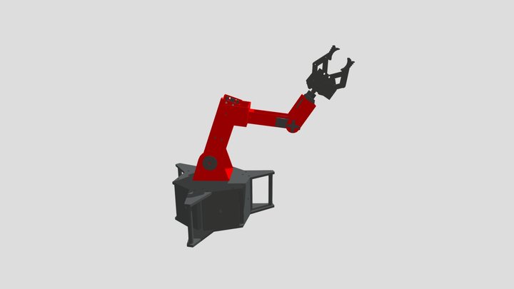 Lightweight Articulated Robot 3D Model