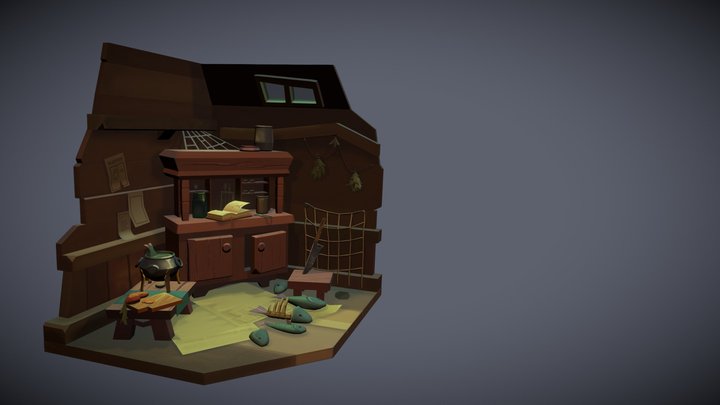 Fisherman's Shack 3D Model