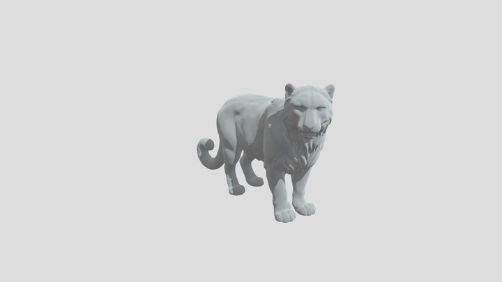 Silver Snow Leopard – Free 3D Model STL