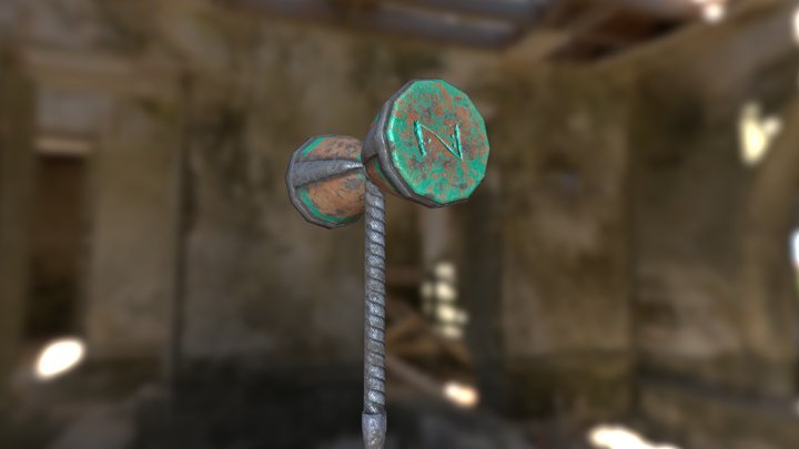 IronRopeHammer_sketchfab 3D Model