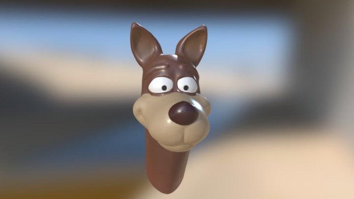Cabeça Cachorro "Toti" 3D Model