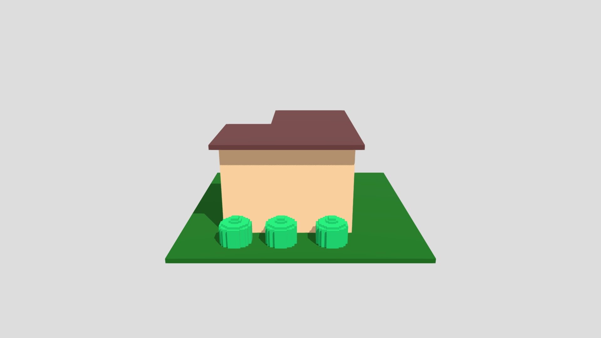 Tiny House MagicaVoxel Model