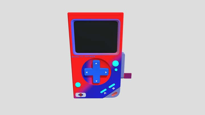Blocky TV ! Portable! 3D Model