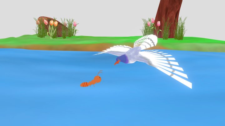 The Ant And The Dove 3D Model