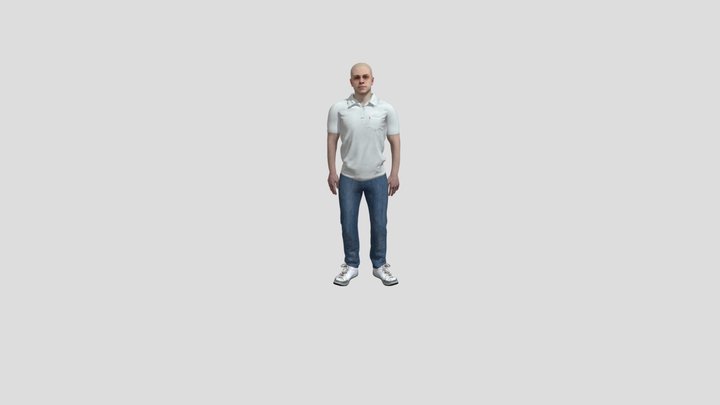 Praying 3D Model