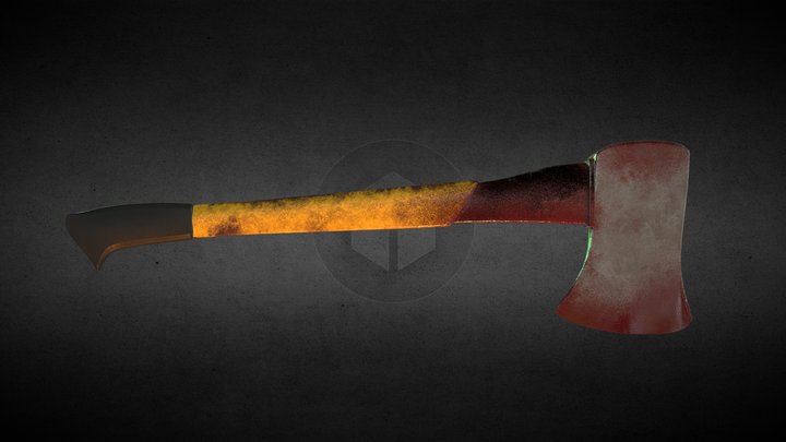 Post Apocalypse Axe 3D Model