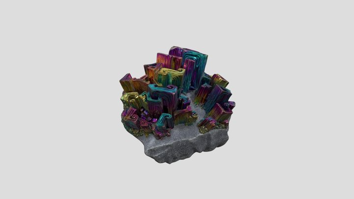 Bismuth Cluster 3D Model