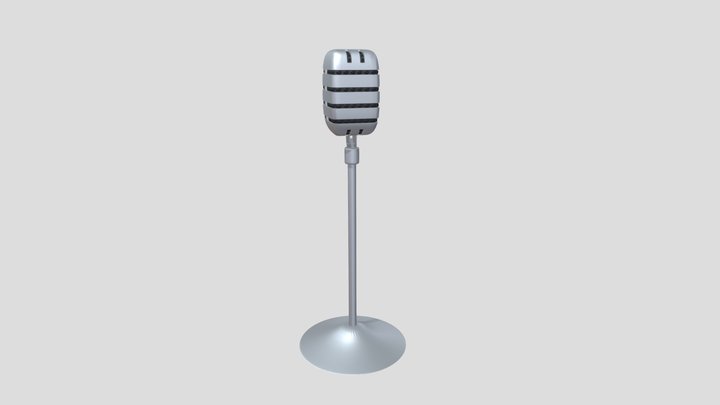 Retro Microphone – Modello 3D gratuito STL