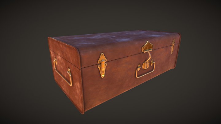 Old Leather Case 3D Model