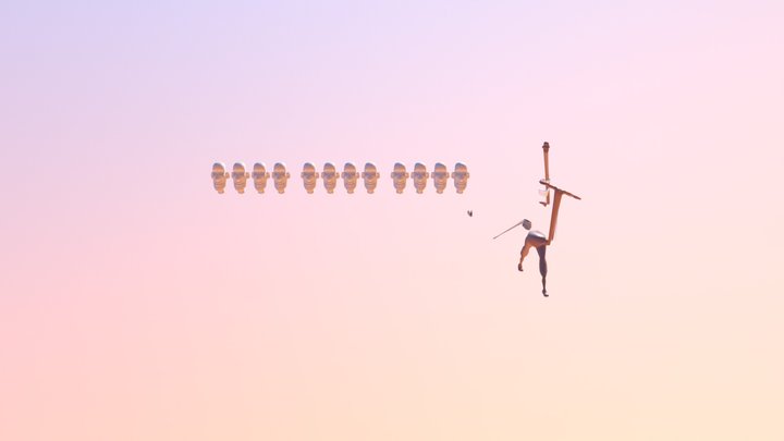 Walk Cycle 3D Model
