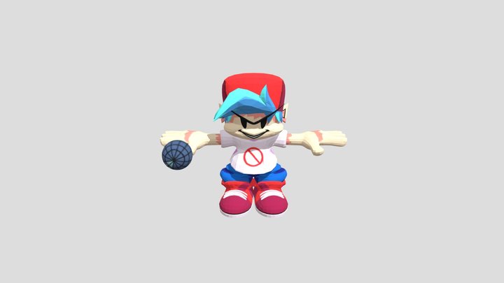 FNF boyfriend rig 3D Model