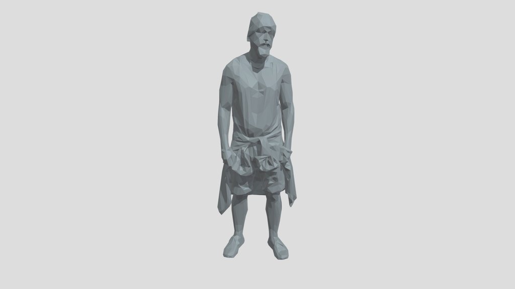 Lowpoly Male Standing