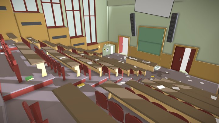 Lecture hall 3D Model