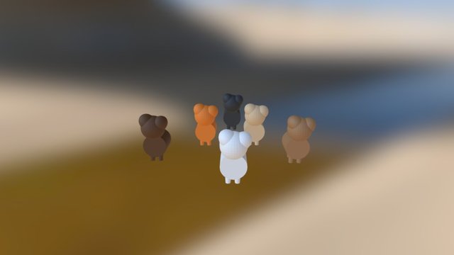 Bears Are Awesome 3D Model