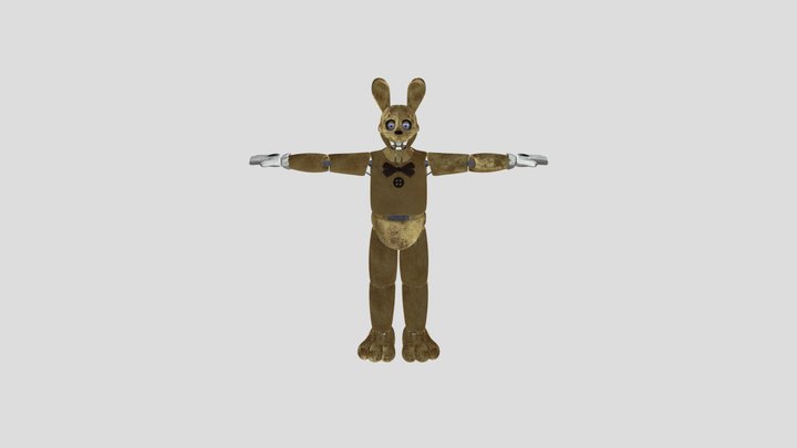 Stylized_ Classic_ Springbonnie 3D Model