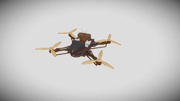 Drone Steampank 3D Model