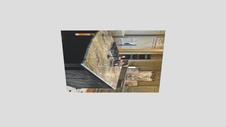 Honed marble countertops 3D Model