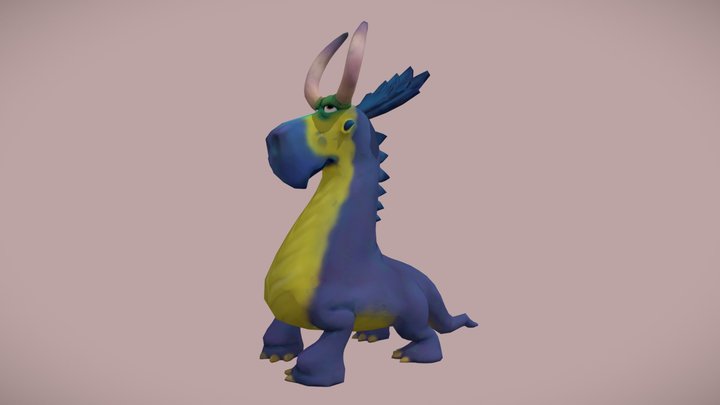 Cute Dino 3D Model