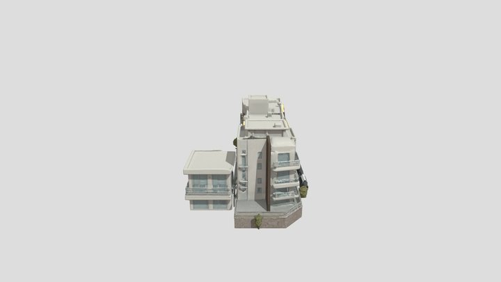 Apartment Building 3d Model