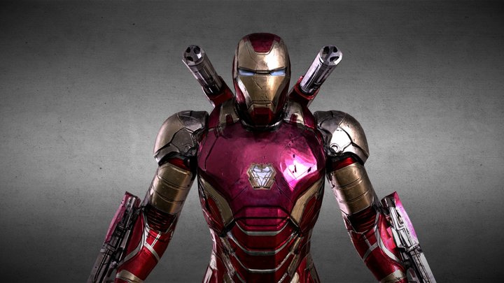 Iron Man Game Ready 3D Model