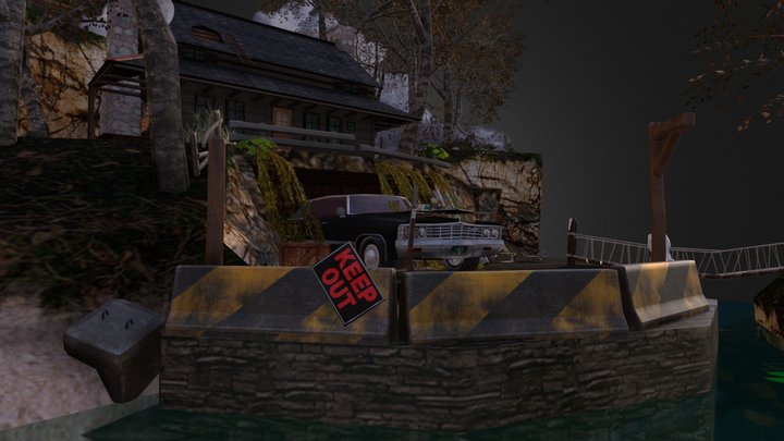 DAE Diorama - Forest Loner 3D Model