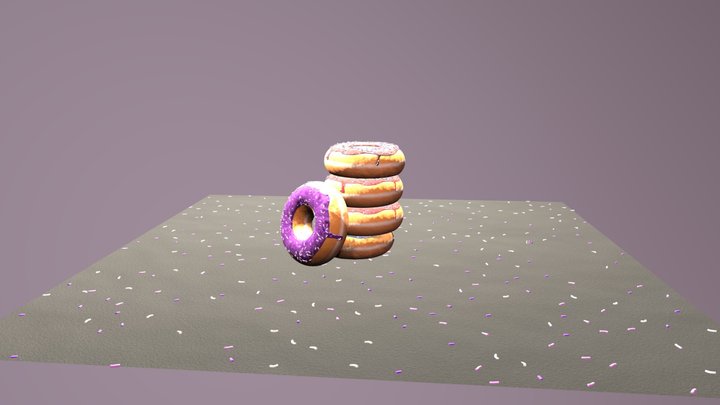 Donuts 3D Model