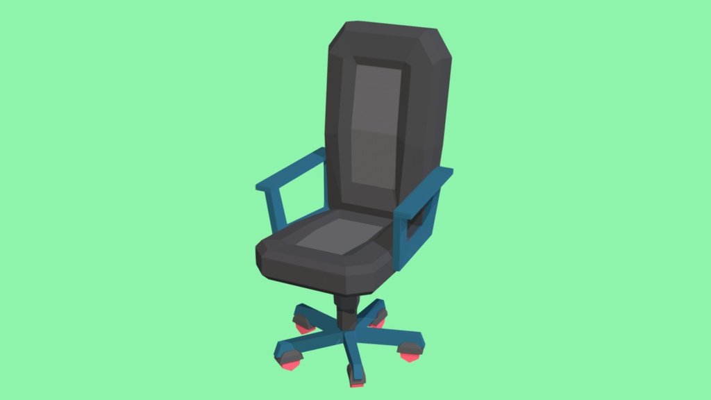 Lowpoly Desktop Chair