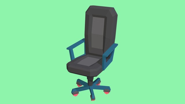 Lowpoly Desktop Chair