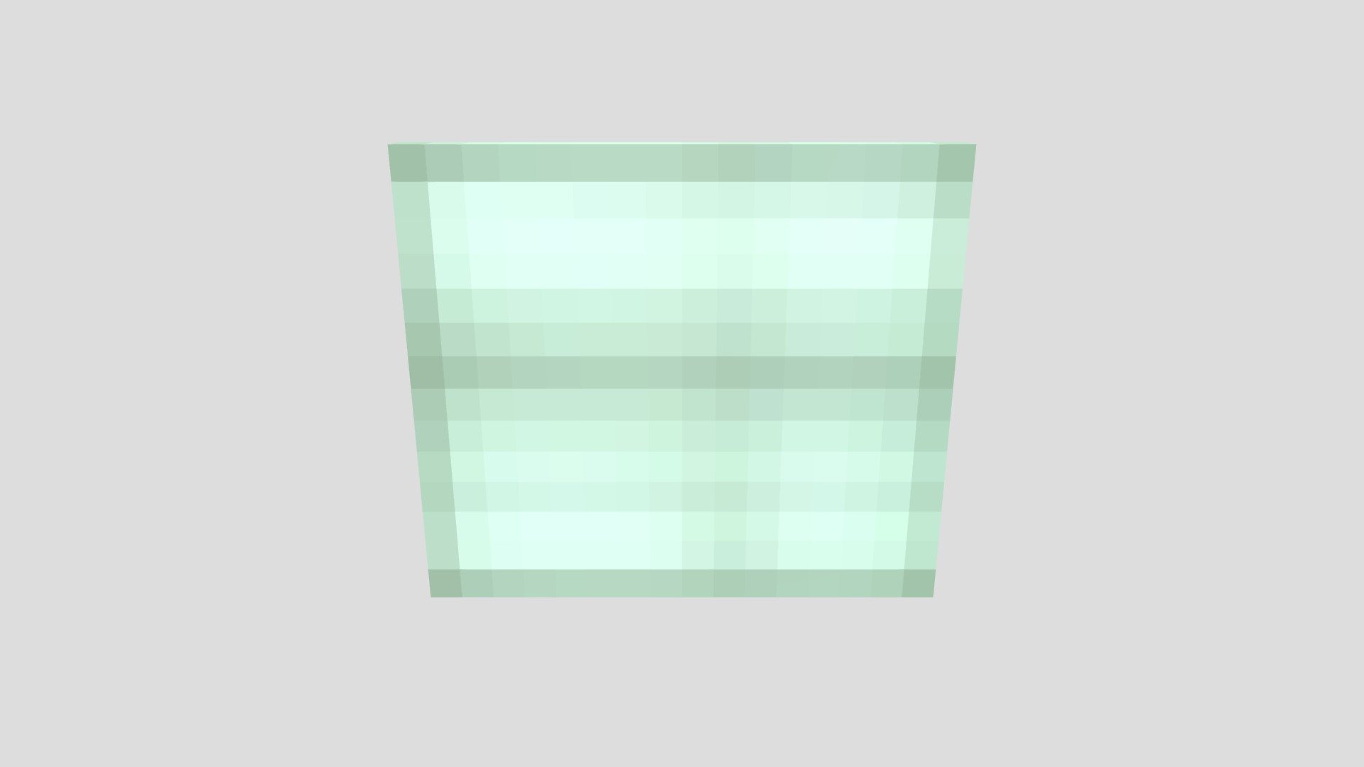 Green Glass Pane (Minecraft Model)