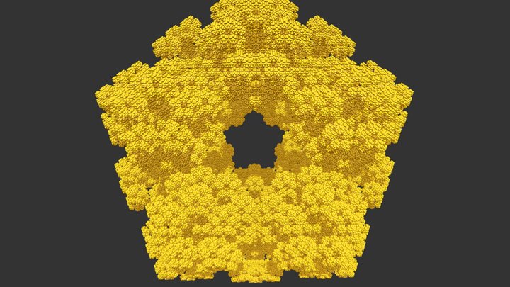 Dodecahedral gasket, level 4 3D Model